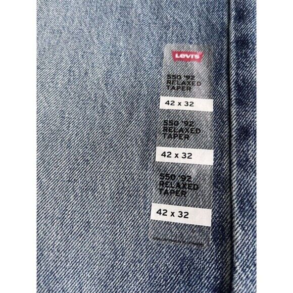 Levi's Men's 550 Vintage Inspired 1992 Relaxed Taper Fit Jeans Straight Leg - Picture 4 of 9